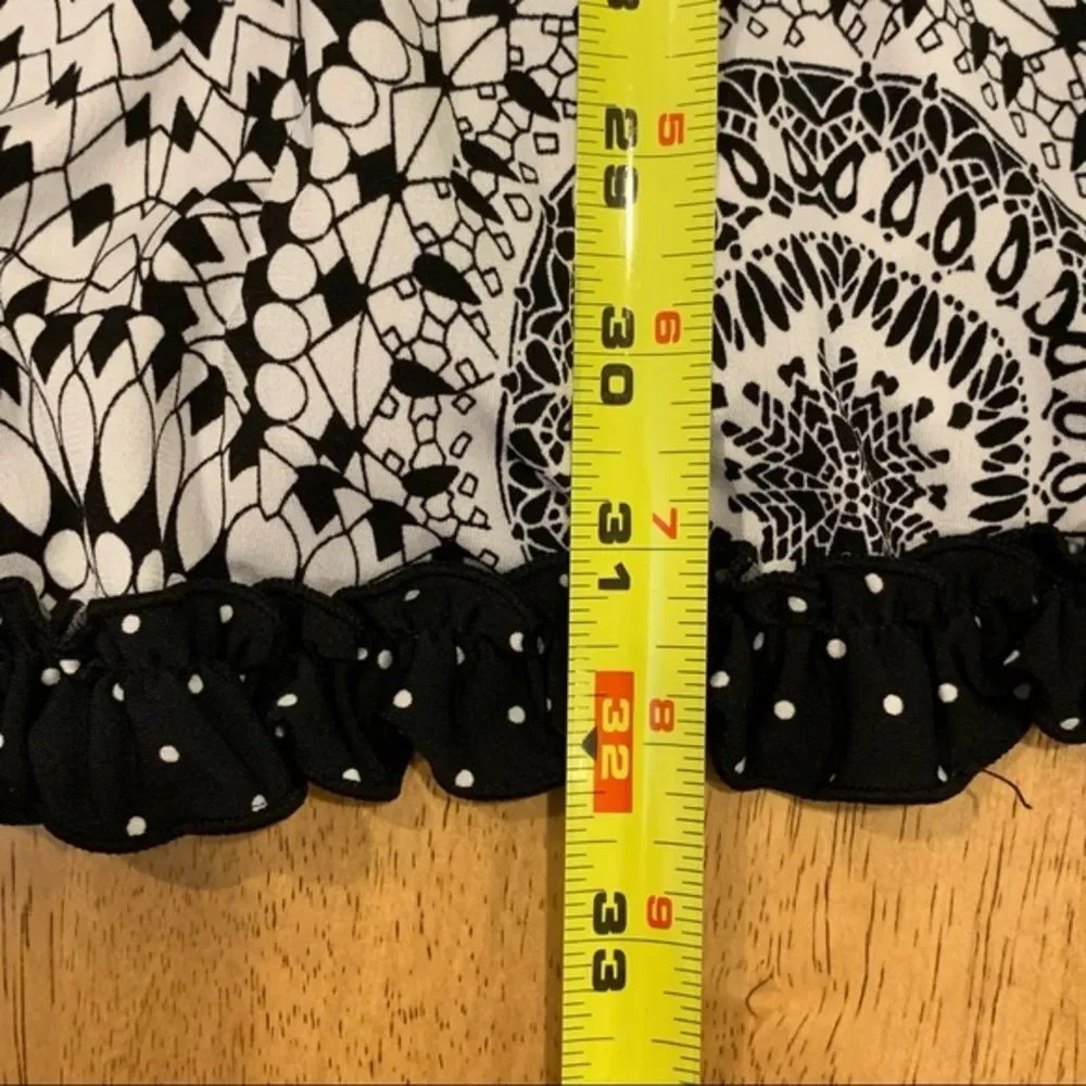 Justice Black‎ & White Summer Dress 14